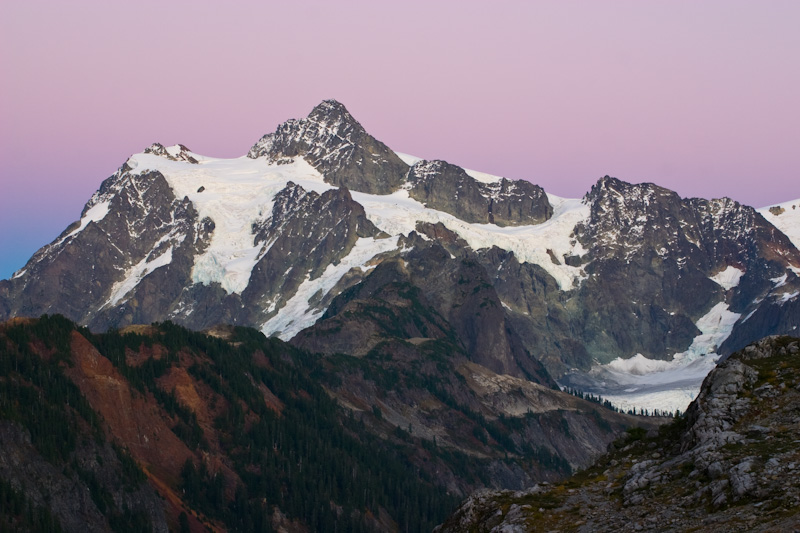 Mount Shuksan At Sunset